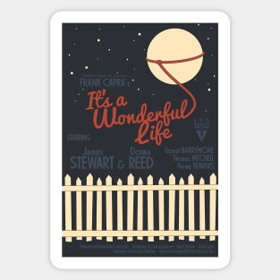 It's A Wonderful Life Movie Poster Sticker